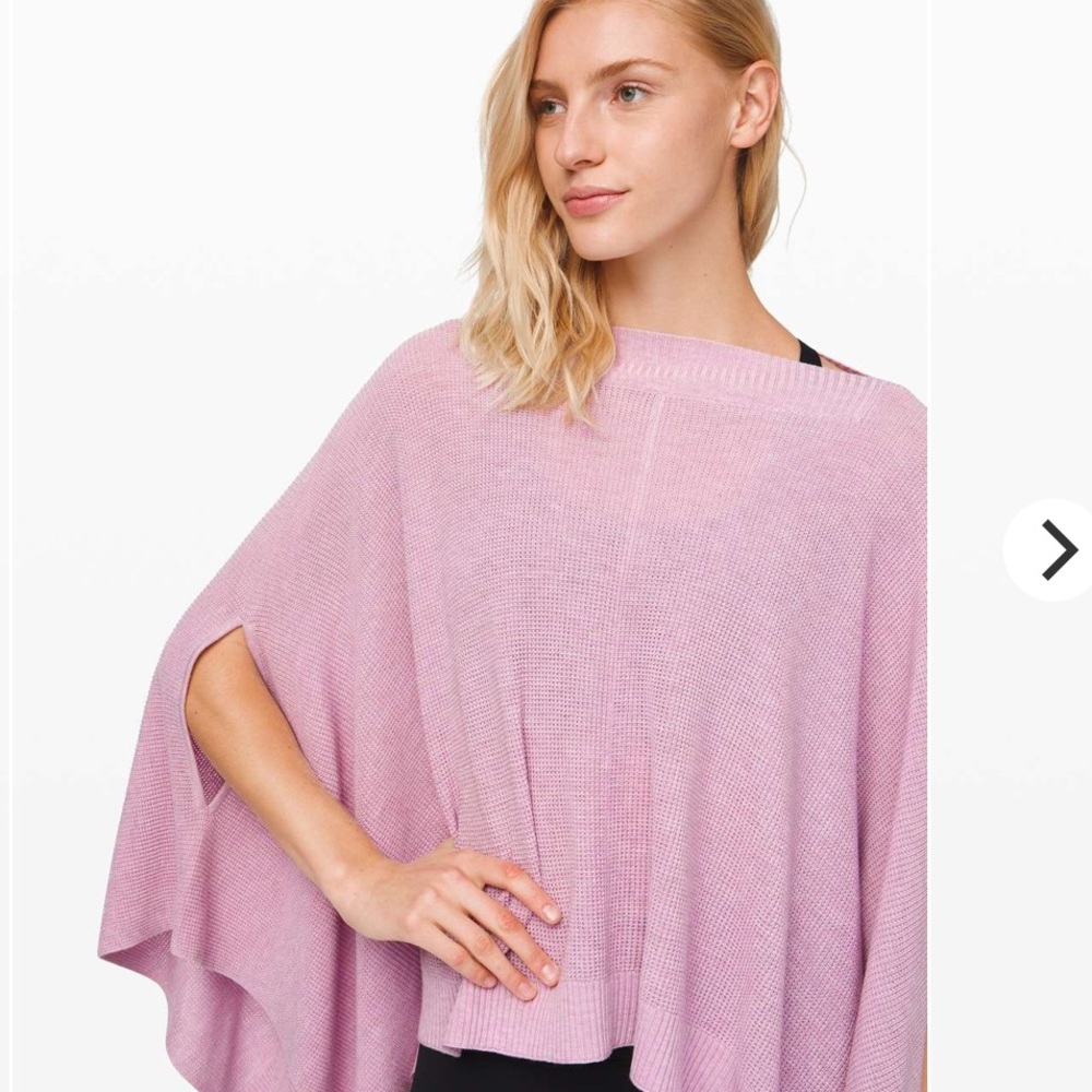 Lululemon | Forward Flow Poncho *Heathered Pink Taupe - Picture 3 of 7